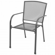 Záhradný bistro set 3 ks antracit Dekorhome