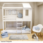 Montessori poschodová posteľ ATRISA biela