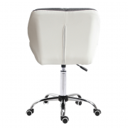 Kancelárska stolička BADAR biela / sivá