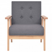 Kreslo textil / drevo Dekorhome