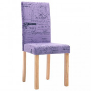 Jedálenská stolička 2 ks látka / drevo Dekorhome