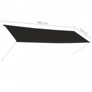 Zaťahovacia markíza 400x150 cm Dekorhome
