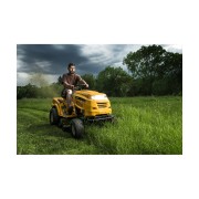 Riwall PRO RLT 92 T travní traktor se zadním výhozem a 6-ti stupňovou převodovkou Transmatic + náraz