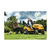 Riwall PRO RLT 92 T travní traktor se zadním výhozem a 6-ti stupňovou převodovkou Transmatic + náraz