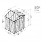 Palram Skylight 6x5 hnedý záhradný domček