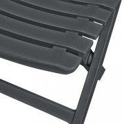 Skladací bistro set 3 ks antracit Dekorhome