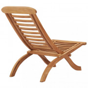 Skladacia záhradná stolička teakové drevo Dekorhome