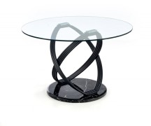 Jedálenský stôl OPTICO sklo / čierna