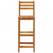Barový set 3 ks hnedá Dekorhome