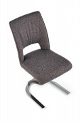 Jedálenská stolička K441 sivá / chróm