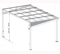 Samonosná pergola Sojag,  296 x 364 cm