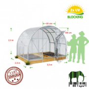 Skleník Quanso AGRO 3x4m