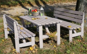 Záhradný stôl VIKING 150 cm sivá