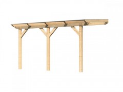 Drevená pergola CLASSIC 1B 402x250 cm Dekorhome