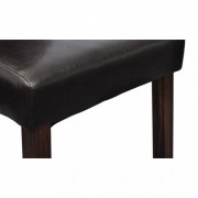 Jedálenská stolička 2 ks umelá koža / drevo Dekorhome