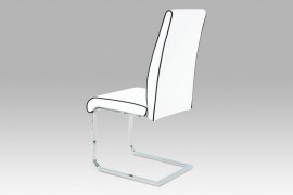Jedálenská stolička B989 WT1 biela / chróm