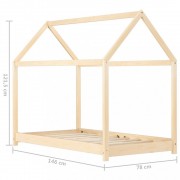 Detská posteľ 70x140 borovica Dekorhome