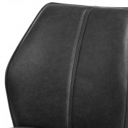 Otočná jedálenská stolička HC-397 ekokoža / kov