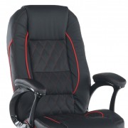 Kancelárske kreslo PORSHE NEW čierna / červená