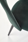 Jedálenská stolička K384 zamat / čierna