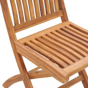 Skladacia záhradná stolička 2 ks hnedá Dekorhome