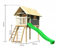 Detská hracia veža so šmýkačkou Dekorhome