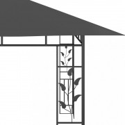 Záhradný altánok s moskytiérou a LED reťazami 4x3 m Dekorhome