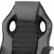 Herná stolička KA-Z507 GREY tmavo sivá / čierna