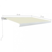 Kazetová markíza s ručným ovládaním 400x300 cm Dekorhome