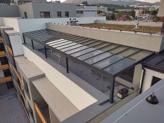 Hliníková pergola SOLAR ENERGO s FVE - ostrovná