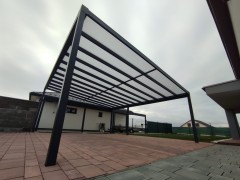POLLARD hliníková samonosná pergola veľkosti XXL s polykarbonátom