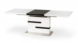 Jedálenský stôl rozkladací MONACO biela / sivá