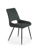 Jedálenská stolička K404 zamat / čierna