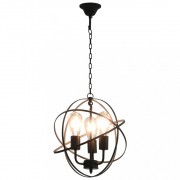 Závesná lampa čierna Dekorhome