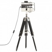Stojaca lampa kov / drevo Dekorhome