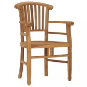 Záhradný jedálenský set 3 ks teak Dekorhome
