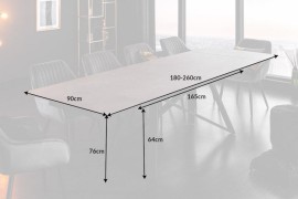 Jedálenský stôl rozkladací IOLA Dekorhome