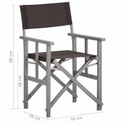 Režisérskej stoličky 2 ks akáciové drevo Dekorhome
