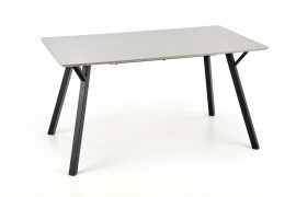 Jedálenský stôl BALROG 140x80 cm šedá / čierna
