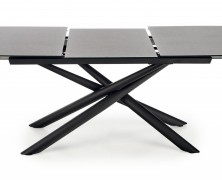 Rozkladací jedálenský stôl CAPELLO 180/240 cm sivá / čierna