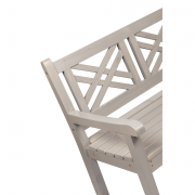 Záhradná drevená lavička FABLA 150 cm sivá