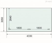 Drevená pergola ECO B 433 cm Dekorhome