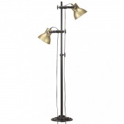 Stojacia lampa s 2 svietidlami liatina Dekorhome