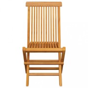 Záhradná stolička 6 ks teak / látka Dekorhome