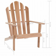 Záhradné kreslo ADIRONDACK teak