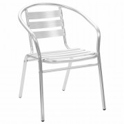 Záhradný bistro set 3 ks strieborná Dekorhome