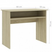 Písací stôl s policou 90x50 cm Dekorhome