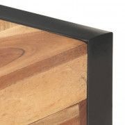 Písací stôl 110x50 cm hnedá / čierna Dekorhome