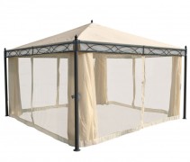 Pergola s bočnou stenou 4x4m WH5135 Dekorhome