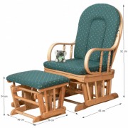 Hojdacie kreslo RELAX GLIDER 87107 zelená